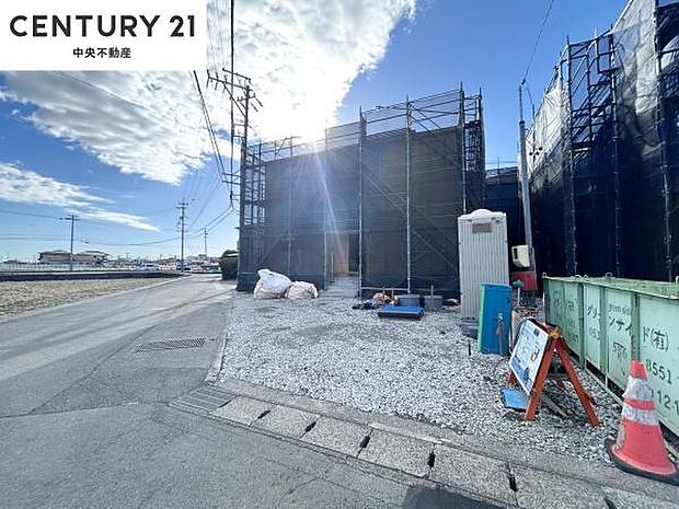 南東側道路から見た現地(2026.2.26撮影)