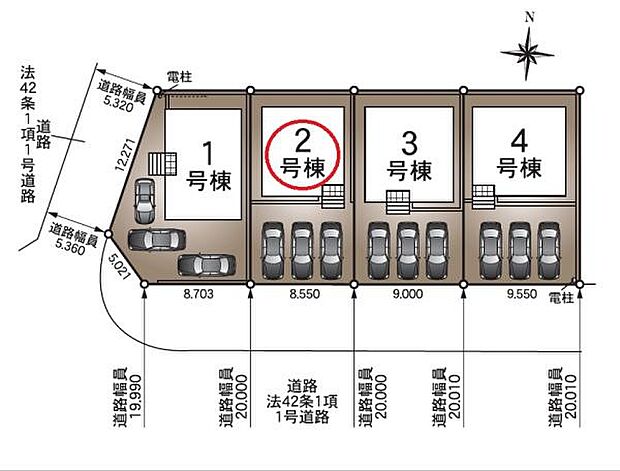 敷地内に3台分の駐車スペースを確保！来客時や将来用としても活用でき、ライフスタイルの変化にも柔軟に対応できます！
