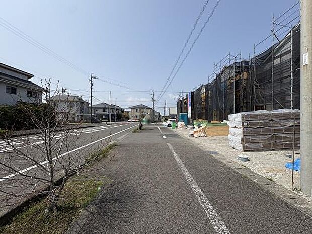南側前面道路の様子です(2026.3.29撮影)