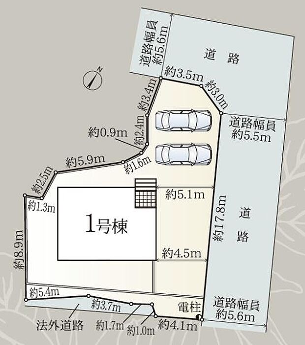 並列駐車2台可能♪