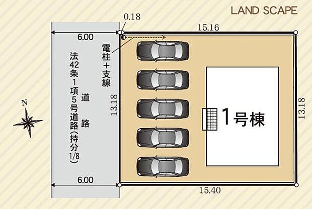 駐車5台可能♪(車種による)