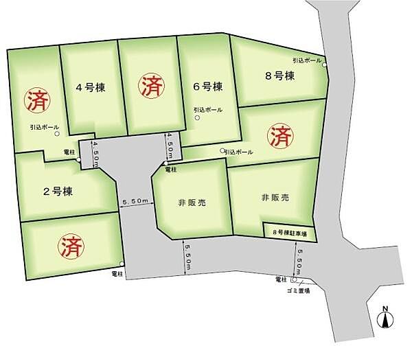 4号棟　一戸建ての多いエリア、静かで落ち着いた雰囲気です。周囲に高い建物もなく、明るい陽光と心地よい風が舞い込む住まいです
