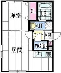 札幌市営東西線 菊水駅 徒歩4分の賃貸マンション 3階1LDKの間取り