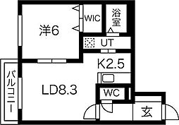 間取図画像 1LDK