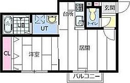 リデーレ豊平公園 1LDKの間取図画像