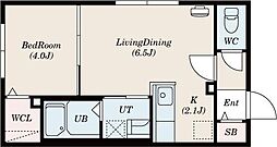 ネクステージ平岸2 1LDKの間取図画像