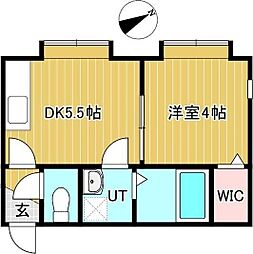 インプローブメント 1DKの間取図画像