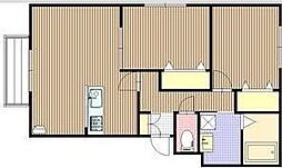 コーリン16 2LDKの間取図画像