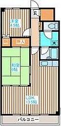 松下ビル 2LDKの間取図画像