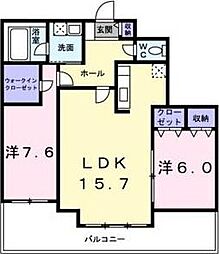 ツインパレスウエスト 2LDKの間取図画像