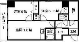 アーバン菊水 2LDKの間取図画像
