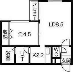 グラスマーレ5 1LDKの間取図画像