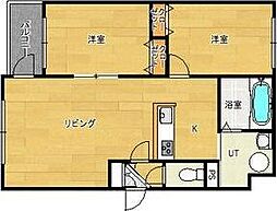 ルグラン宮の沢 2LDKの間取図画像
