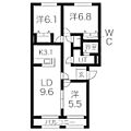 SUPEREB.弐番館2階6.5万円