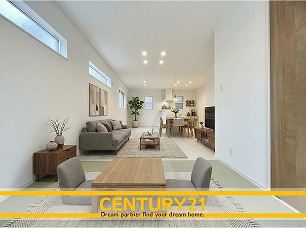 ※家具はCGを合成したものです。■■憩いのリビング■■リビングとダイニングの空間機能を活かし、巧みに使い分ける発想が、ライフスタイルに新しいゆとりをもたらします。