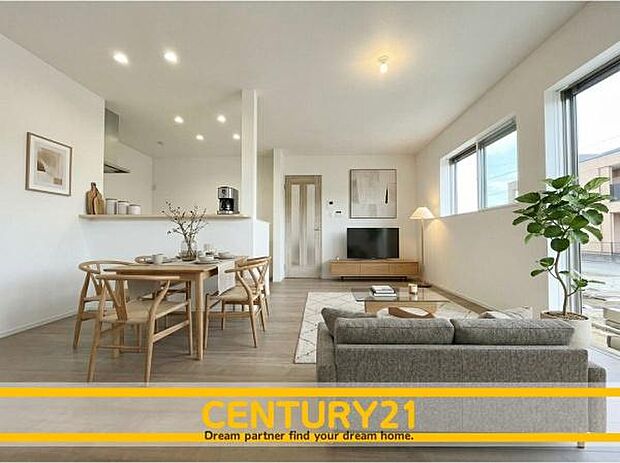 ※家具はCGを合成したものです。■■憩いのリビング■■リビングとダイニングの空間機能を活かし、巧みに使い分ける発想が、ライフスタイルに新しいゆとりをもたらします。