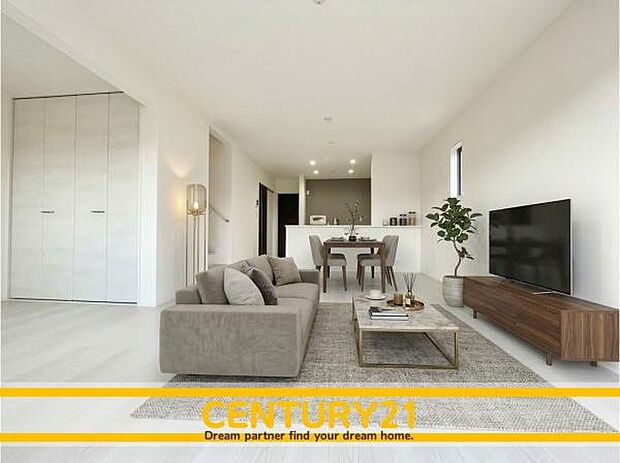 ※家具はCGを合成したものです。■■憩いのリビング■■リビングとダイニングの空間機能を活かし、巧みに使い分ける発想が、ライフスタイルに新しいゆとりをもたらします。