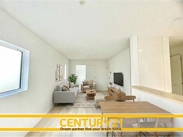 ■■憩いのリビング■■※家具はCGを合成したものです。リビングとダイニングの空間機能を活かし、巧みに使い分ける発想が、ライフスタイルに新しいゆとりをもたらします。