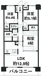 間取図画像 3LDK