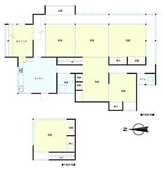 水戸市岩根町　戸建 6LDKの間取り