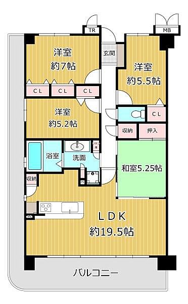 間取りを拡大表示