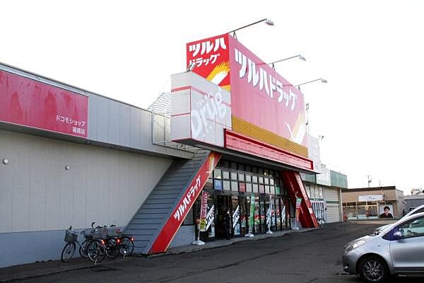 ツルハドラッグ篠路店まで823m、ツルハドラッグ、サッポロドラッグ両方通り沿いに並びます。