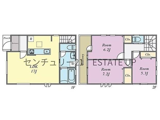 【間取り】ファミリーにおすすめの4LDK。