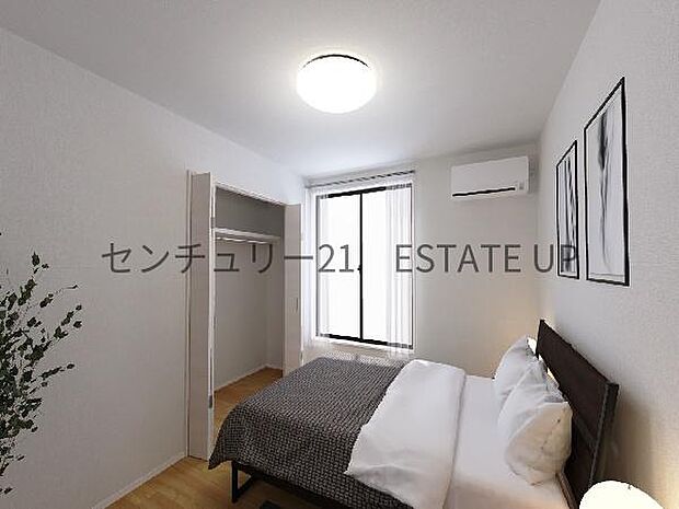 主寝室　完成予想図です。