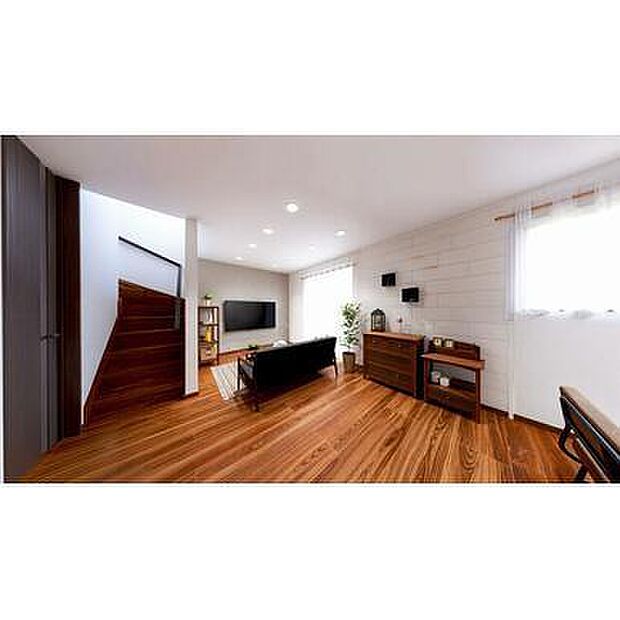 【リビング】アクセントクロスが部屋の印象をグッとおしゃれにします!