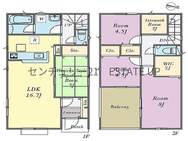 【間取り】ファミリーにおすすめの4LDK。寝室、お子様のお部屋など分けた使いかたが可能です。