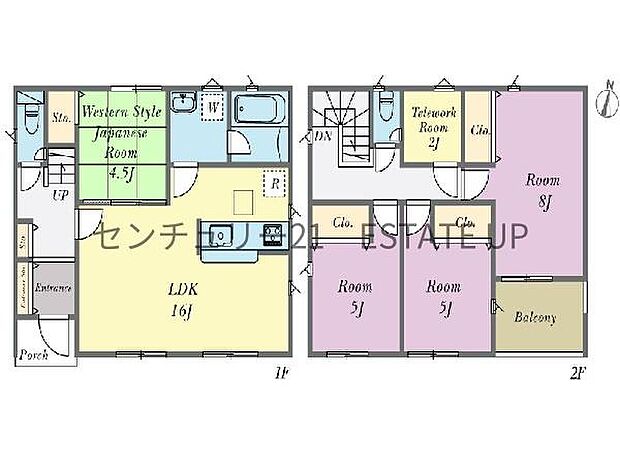 【間取り】ファミリーにおすすめの4LDK。寝室、お子様のお部屋など分けた使いかたが可能です。