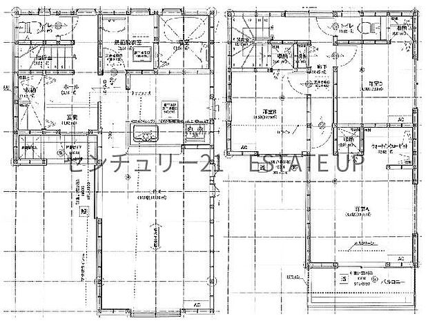 【間取り】ファミリーにおすすめの3LDK。寝室、お子様のお部屋など分けた使いかたが可能です。