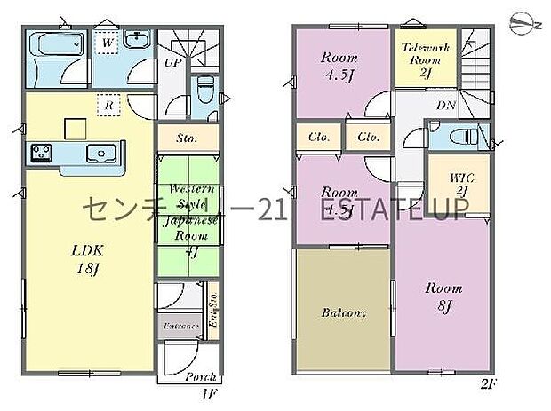 【間取り】ファミリーにおすすめの4LDK。寝室、お子様のお部屋など分けた使いかたが可能です。