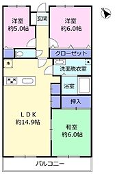 間取図画像 3LDK