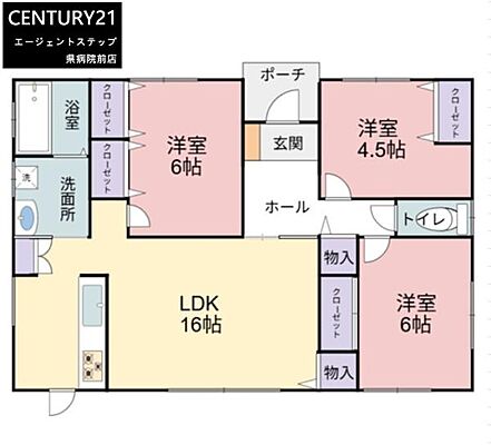 間取り 蓑原建売F棟