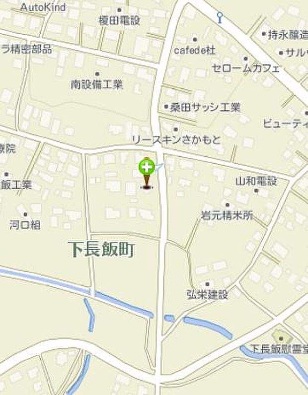 周辺に工業施設や飲食店が点在し多様な用途に対応できる立地です。主要な道路にアクセスしやすいエリアです。川や緑地が近くにあり自然も感じられます。周辺施設が充実しており利便性が高いです。