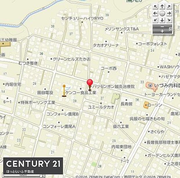 現地案内図が掲載されていますので周辺環境やアクセス方法を事前に把握しやすいです。主要な施設や道路の位置も確認できます。詳細な地図表示で迷いにくい案内が可能です。見学や来場時にも役立ちます。