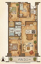 間取図画像 3LDK