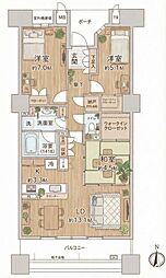 間取図画像 3LDK