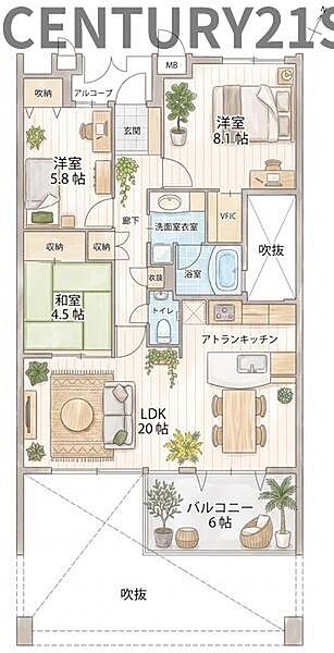 間取り：323000518012