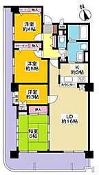 シャトレー祥南 4LDKの間取図画像