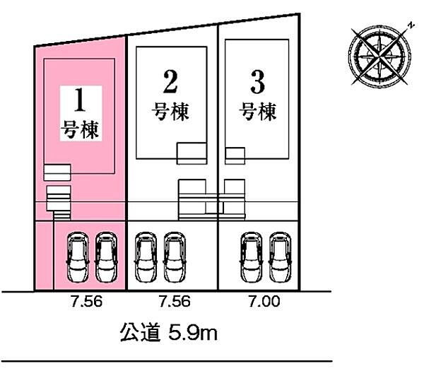 敷地面積：162.46平米　お車は2台駐車可能(車種による)。ぜひ現地にて、実際の建物・環境・街並み・日当たりなどなどご確認ください！