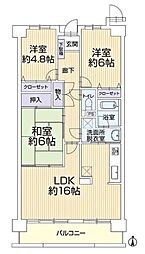 ファミール日進壱番館 3LDKの間取図画像