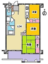 セントビスタ北岡崎 3LDKの間取図画像