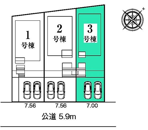 敷地面積：160.53平米　お車は2台駐車可能(車種による)。ぜひ現地にて、実際の建物・環境・街並み・日当たりなどなどご確認ください！