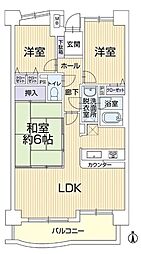 グローリアス豊田田中町 3LDKの間取図画像