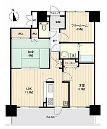 グローバル姫路土山 3LDKの間取図画像