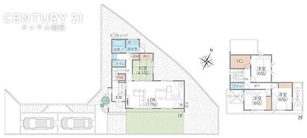 4LDKの注文住宅のような間取り。豊富な収納スペースを完備。衣類もすっきり収納でき、家族全員が快適に過ごせる空間です!