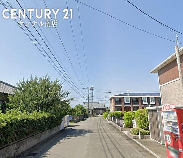 前面道路です。