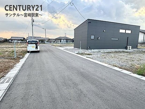 前面道路です。